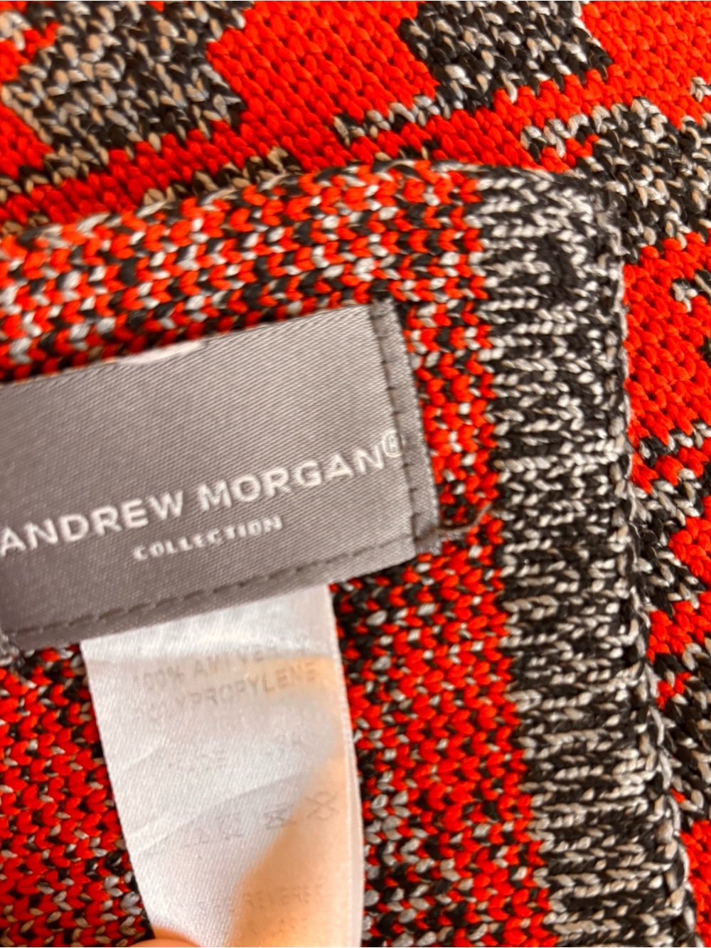 Andrew Morgan Collection Luxury Knit Bed Runner Throw 48” x 76”